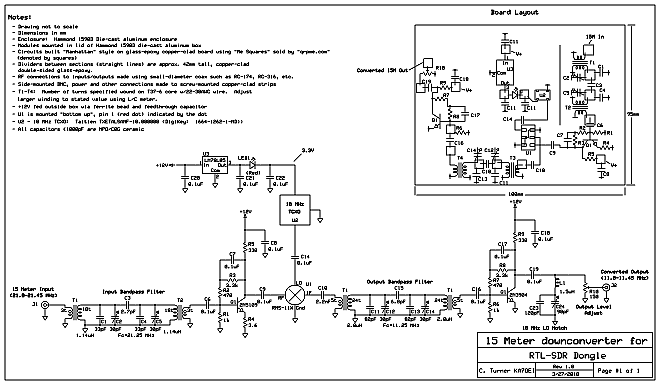 Schematic diagram of the 15 meter downconverter