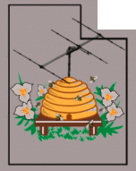 Northern Utah WebSDR Logo - A skep with a Yagi